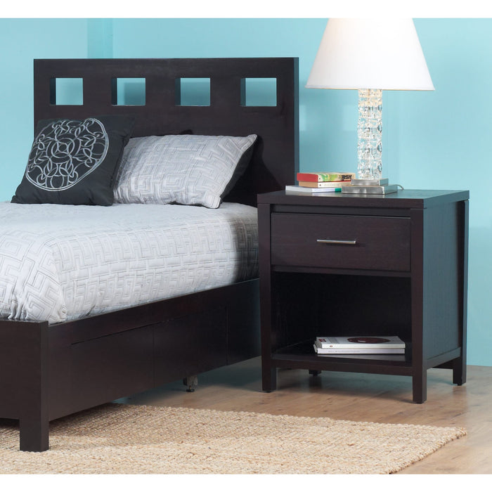 Modus Furniture Nevis Charging Station Nightstand in Espresso 655450062520 NV2381P Image 13