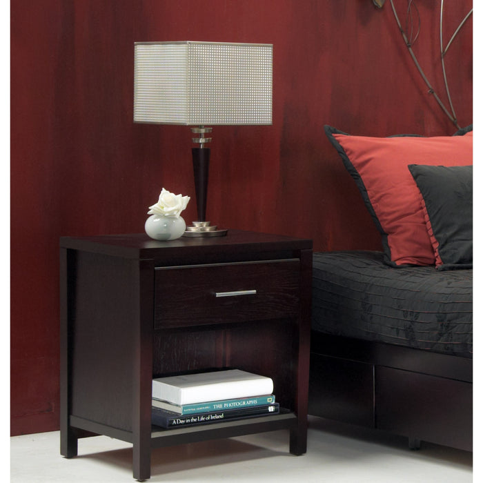 Modus Furniture Nevis Charging Station Nightstand in Espresso 655450062520 NV2381P Image 14