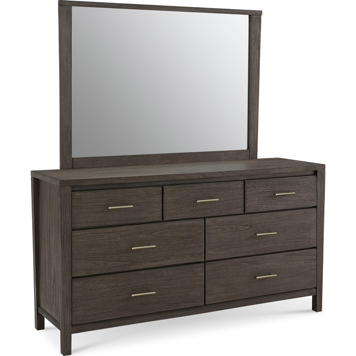 Modus Furniture Nevis Dresser Mirror in Sharkskin 655450352362 NVGX83 Image 5