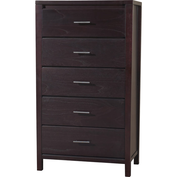Modus Furniture Nevis Five Drawer Chest in Espresso (2024) 655450431692 NV2384A Image 9