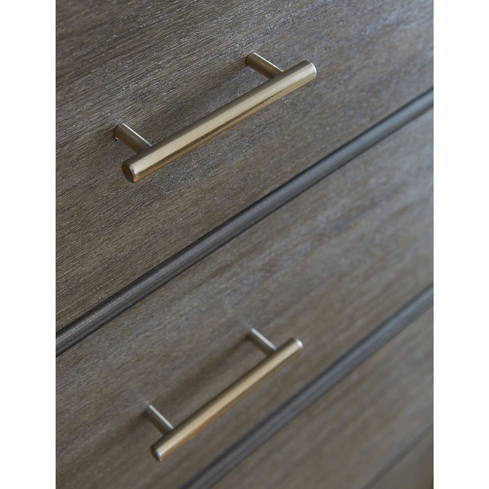 Modus Furniture Nevis Five Drawer Chest in Sharkskin (2024) 655450431760 NVGX84A Image 2