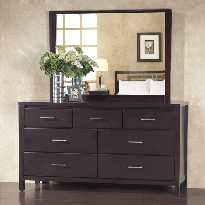 Modus Furniture Nevis Landscape Mirror In Espresso 655450119354 NV2383LG Image 3