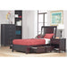 Modus Furniture Nevis Low Profile Storage Bed in Espresso  NV23D  Image 4