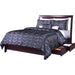 Modus Furniture Nevis Low Profile Storage Bed in Espresso  NV23D  Image 5