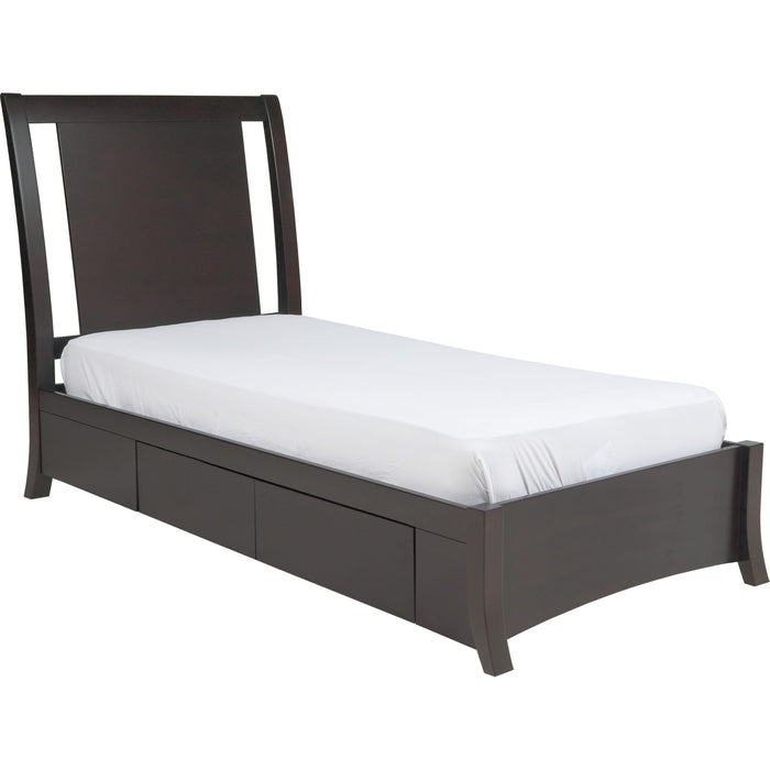 Modus Furniture Nevis Low Profile Storage Bed in Espresso  NV23D  Image 6