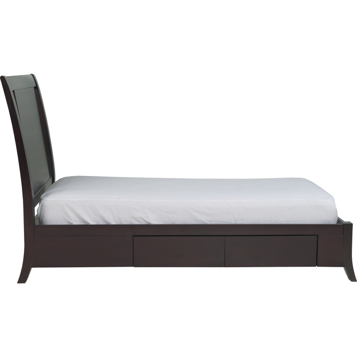 Modus Furniture Nevis Low Profile Storage Bed in Espresso  NV23D  Image 7