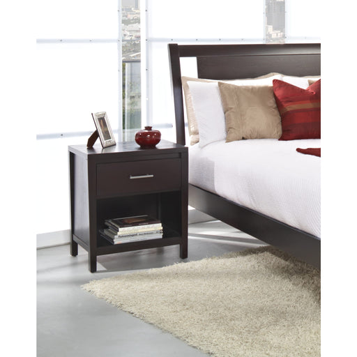 Modus Furniture Nevis One Drawer Nightstand in Espresso 655450119262 NV2381 Image 9