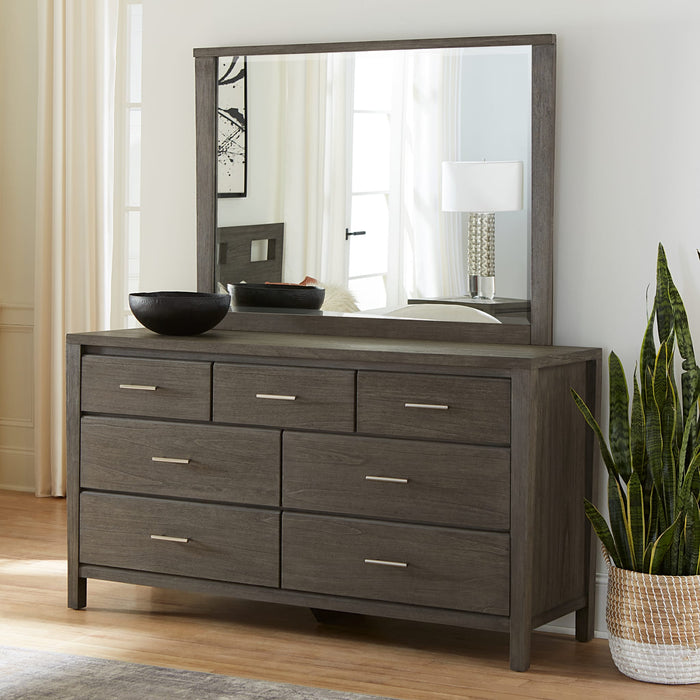 Modus Furniture Nevis Seven Drawer Dresser in Sharkskin (2024) 655450431753 NVGX82A Image 6