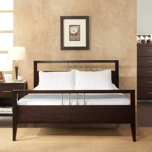 Modus Nevis Wood Platform Bed in Espresso Main Image