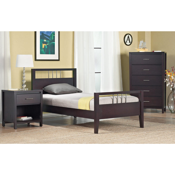 Modus Furniture Nevis Wood Platform Bed in Espresso  NV23F  Image 3