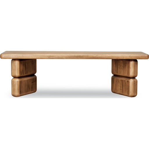 Modus Furniture Nia Acacia Wood Dining Bench in Lioness 655450480003 UHXW65 Image 1
