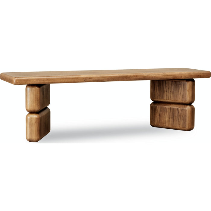 Modus Furniture Nia Acacia Wood Dining Bench in Lioness 655450480003 UHXW65 Image 3