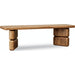 Modus Furniture Nia Acacia Wood Dining Bench in Lioness 655450480003 UHXW65 Image 3
