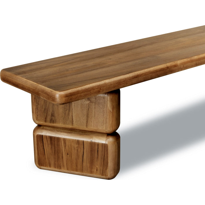 Modus Furniture Nia Acacia Wood Dining Bench in Lioness 655450480003 UHXW65 Image 6