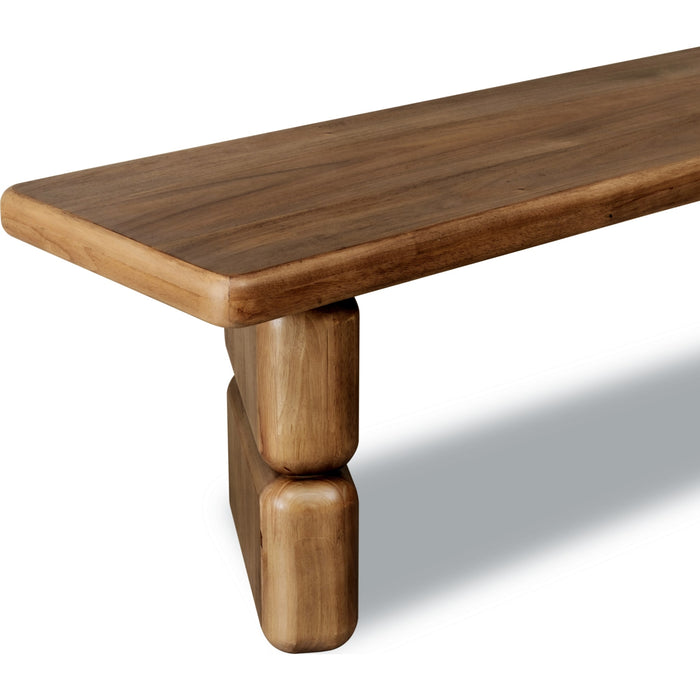 Modus Furniture Nia Acacia Wood Dining Bench in Lioness 655450480003 UHXW65 Image 7