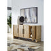 Modus Furniture Nia Four Door Acacia Wood Sideboard in Lioness 655450480041 UHXW78 Image 1