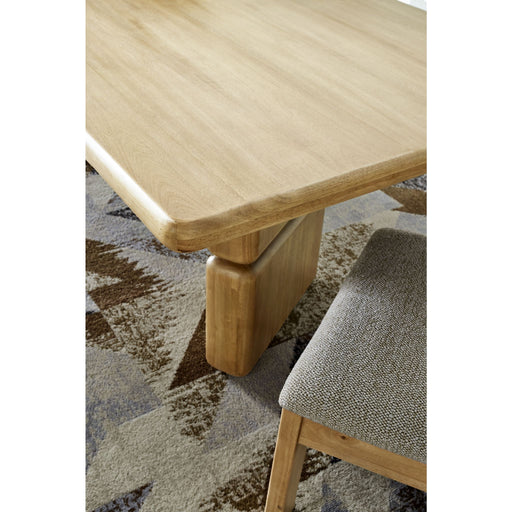 Modus Furniture Nia Rectangular Acacia Wood Dining Table in Lioness 655450480119 UHXW60 Image 1