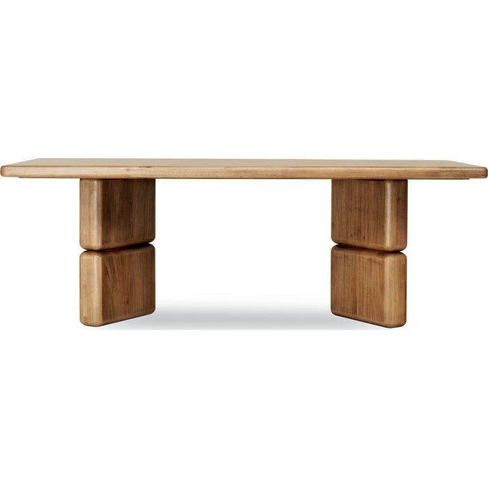 Modus Furniture Nia Rectangular Acacia Wood Dining Table in Lioness 655450480119 UHXW60 Image 2
