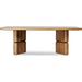 Modus Furniture Nia Rectangular Acacia Wood Dining Table in Lioness 655450480119 UHXW60 Image 2