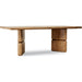 Modus Furniture Nia Rectangular Acacia Wood Dining Table in Lioness 655450480119 UHXW60 Image 3