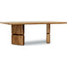 Modus Furniture Nia Rectangular Acacia Wood Dining Table in Lioness 655450480119 UHXW60 Image 4