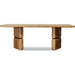 Modus Furniture Nia Rectangular Acacia Wood Dining Table in Lioness 655450480119 UHXW60 Image 5