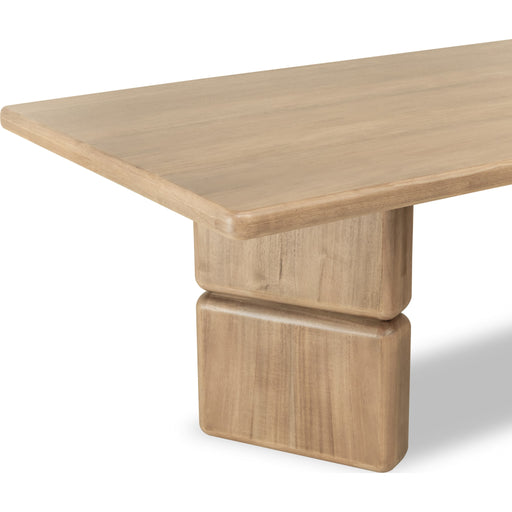Modus Furniture Nia Rectangular Acacia Wood Dining Table in Lioness 655450480119 UHXW60 Image 6