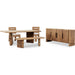 Modus Furniture Nia Rectangular Acacia Wood Dining Table in Lioness 655450480119 UHXW60 Image 9