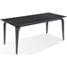 Modus Furniture Nicoya Stone Top Rectangular Dining Table in Black Stone and Black Metal 655450372841 LJLF60 Image 1
