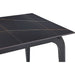 Modus Furniture Nicoya Stone Top Rectangular Dining Table in Black Stone and Black Metal 655450372841 LJLF60 Image 4