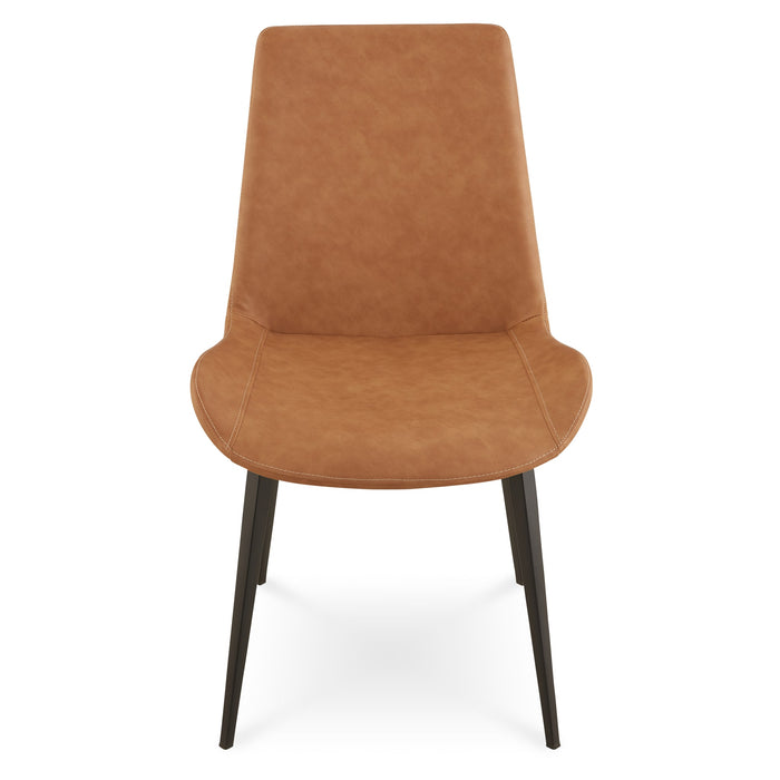 Modus Nicoya Upholstered Dining Chair in Buckskin Synthetic Leather and BlackImage 4