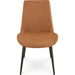 Modus Furniture Nicoya Upholstered Dining Chair in Buckskin Synthetic Leather and Black 655450372872 LJLF63 Image 4