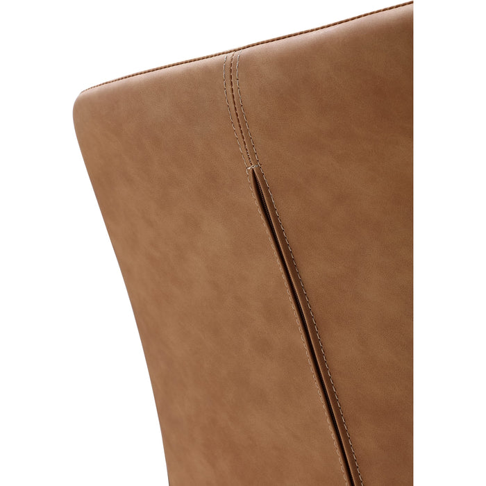 Modus Furniture Nicoya Upholstered Dining Chair in Buckskin Synthetic Leather and Black 655450372872 LJLF63 Image 7