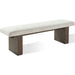 Modus Furniture Oakland Bench in Brunette 655450331428 FQBM65 Image 3