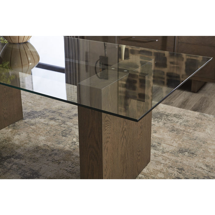 Modus Oakland Glass Table in BrunetteImage 2