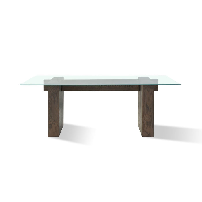 Modus Oakland Glass Table in Brunette Image 4