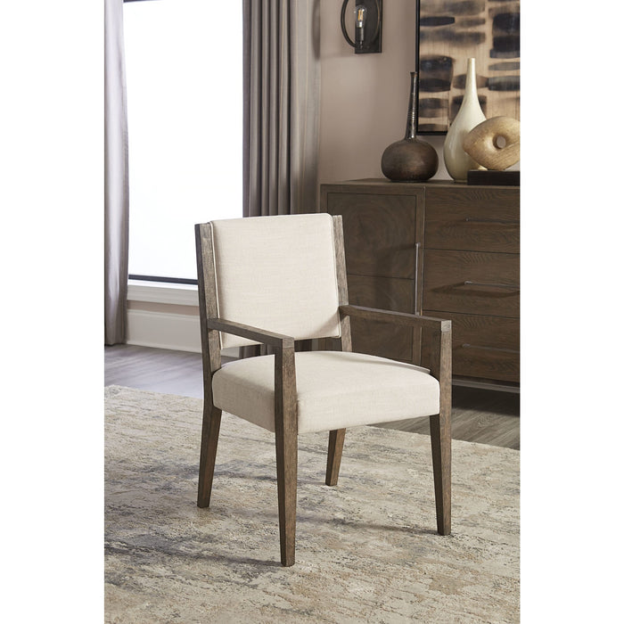 Modus Oakland Upholstered Arm Chair in Brunette Main Image