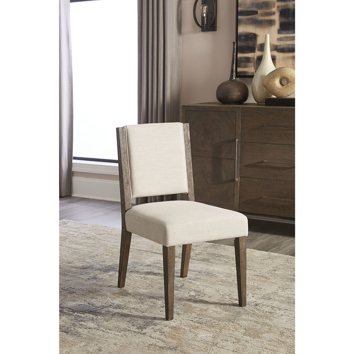 Modus Furniture Oakland Upholstered Side Chair in Brunette 655450331381 FQBM63B Main Image