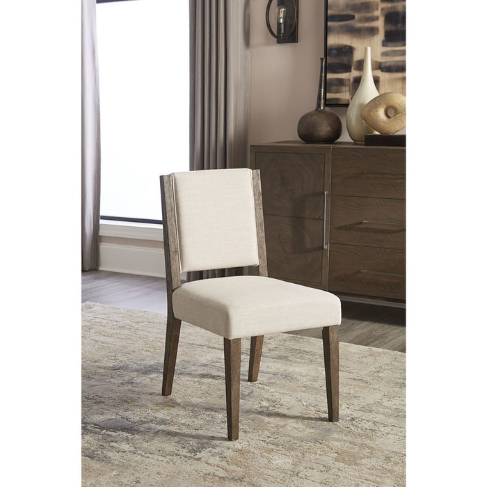 Modus Oakland Upholstered Side Chair in BrunetteMain Image