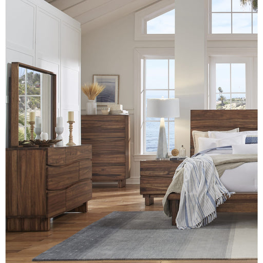 Modus Furniture Ocean Six Drawer Solid Wood Dresser in Natural Sengon (2024) 655450431777 8C7982A Image 1