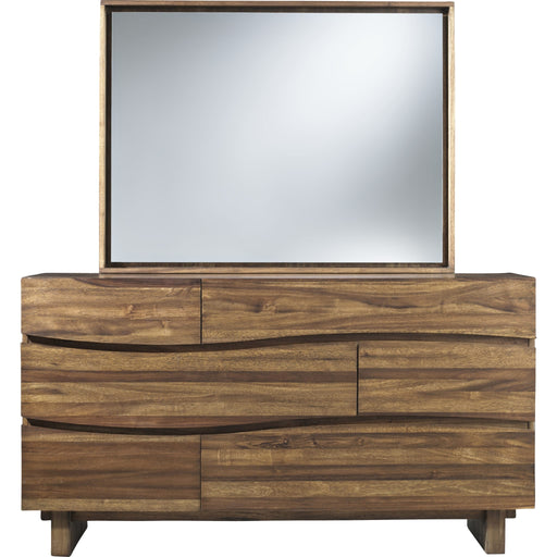 Modus Furniture Ocean Six Drawer Solid Wood Dresser in Natural Sengon (2024) 655450431777 8C7982A Image 2