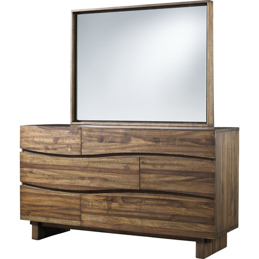 Modus Furniture Ocean Six Drawer Solid Wood Dresser in Natural Sengon (2024) 655450431777 8C7982A Image 3