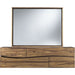 Modus Furniture Ocean Solid Wood Floating Glass Mirror in Natural Sengon 655450164552 8C7983 Image 2