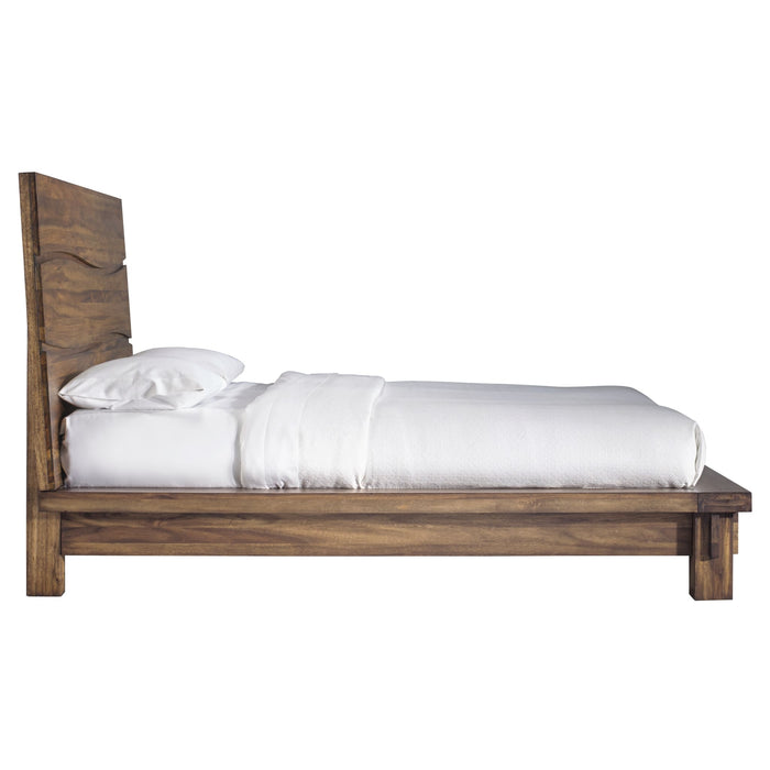 Modus Ocean Solid Wood Platform Bed in Natural Sengon Image 7