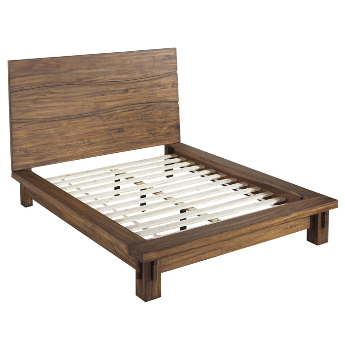 Modus Ocean Solid Wood Platform Bed in Natural Sengon Image 8