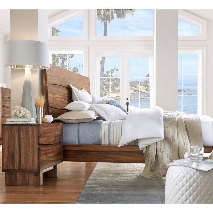 Modus Furniture Ocean Two Drawer Solid Wood Nightstand in Natural Sengon 655450164538 8C7981 Image 2