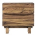 Modus Ocean Two Drawer Solid Wood Nightstand in Natural Sengon Image 3
