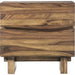 Modus Furniture Ocean Two Drawer Solid Wood Nightstand in Natural Sengon 655450164538 8C7981 Image 3