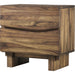 Modus Furniture Ocean Two Drawer Solid Wood Nightstand in Natural Sengon 655450164538 8C7981 Image 4
