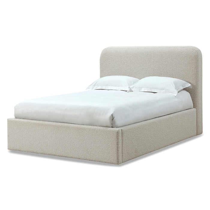 Modus Off-White Upholstered Platform Bed in Ricotta BoucleImage 4